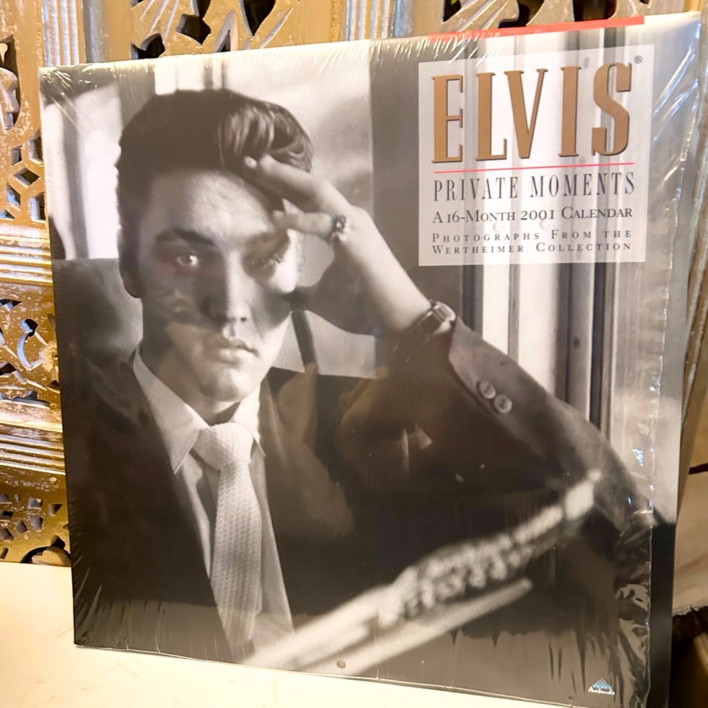 2001 Elvis Presley Wall Calendar 12" x 12" NEW! Factory Sealed Private Moments